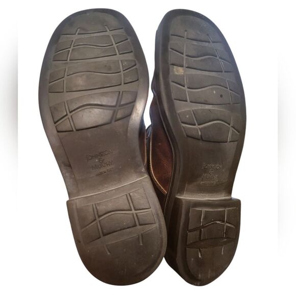 Johnston & Murphy Brown Leather Mens Lace Up Chukka Boots, Size 9 20-1688 - Picture 6 of 8